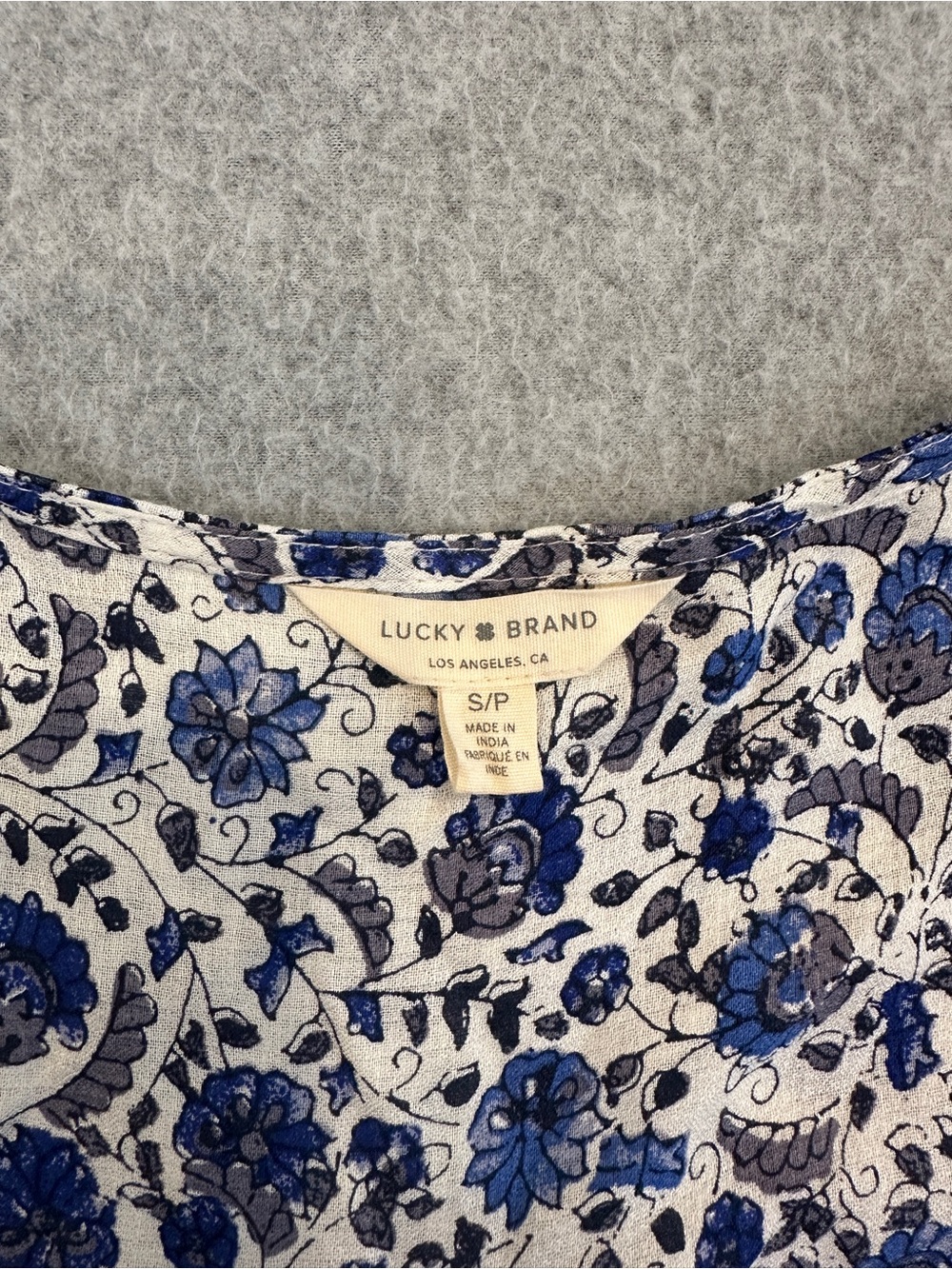 Lucky Brand Blue and White Floral Midi Dress - Picture 5 of 11